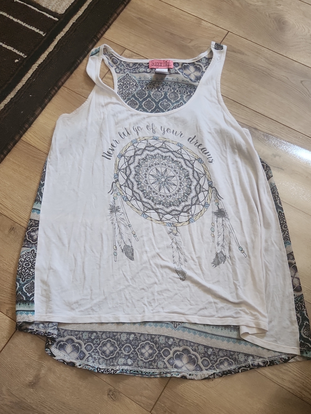 Mystic Dreamcatcher White Tank Top